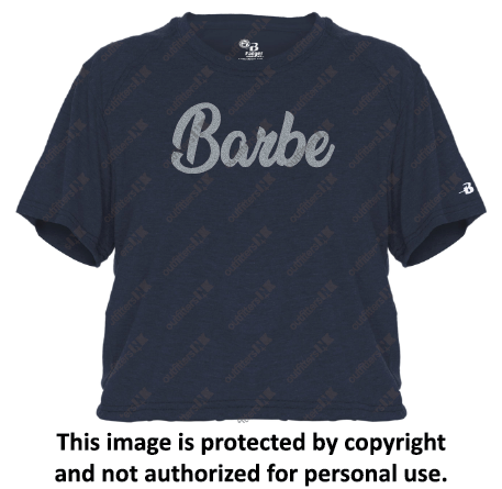 Barbe Fanwear Crop Tee - Image 2