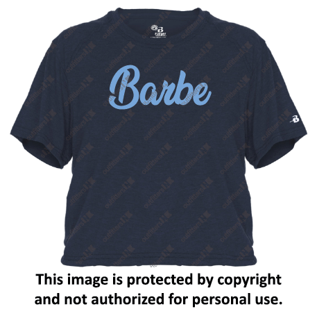 Barbe Fanwear Crop Tee