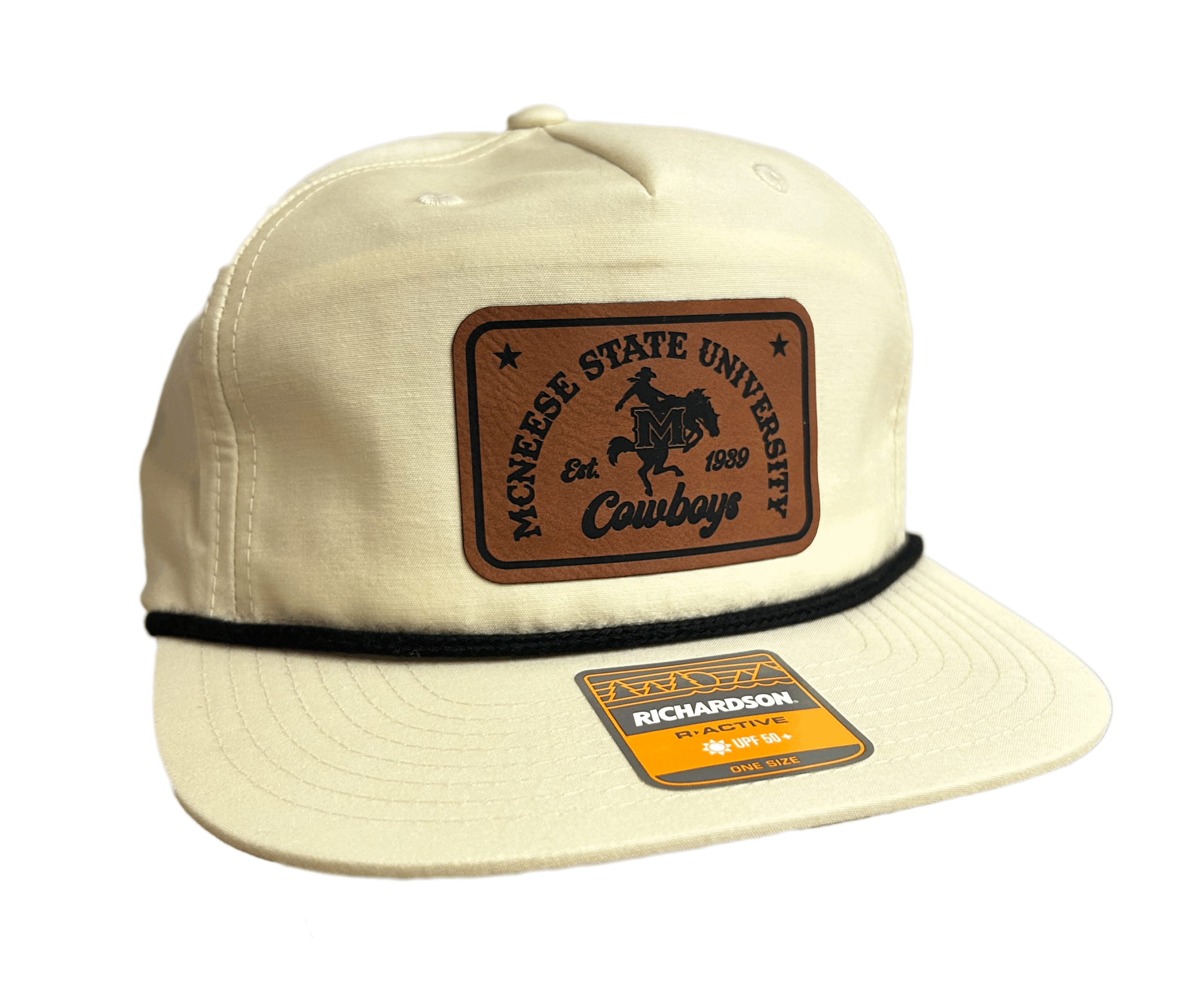 McNeese Leather Patch Rope Hat