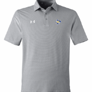 UA Monogrammed Striped Performance Polo