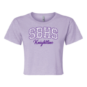 Knightline Lavender Crop Tee