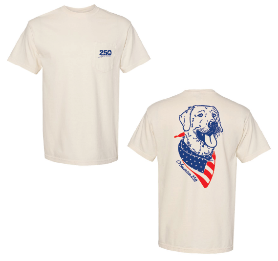 America 250 Dog Shirt (Ivory)